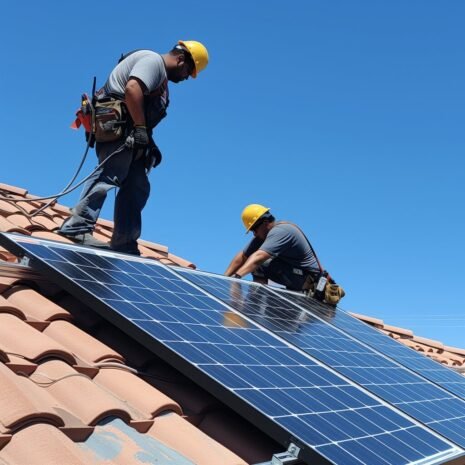 Solar Panel Installing Crew for Powersolarlasvegas